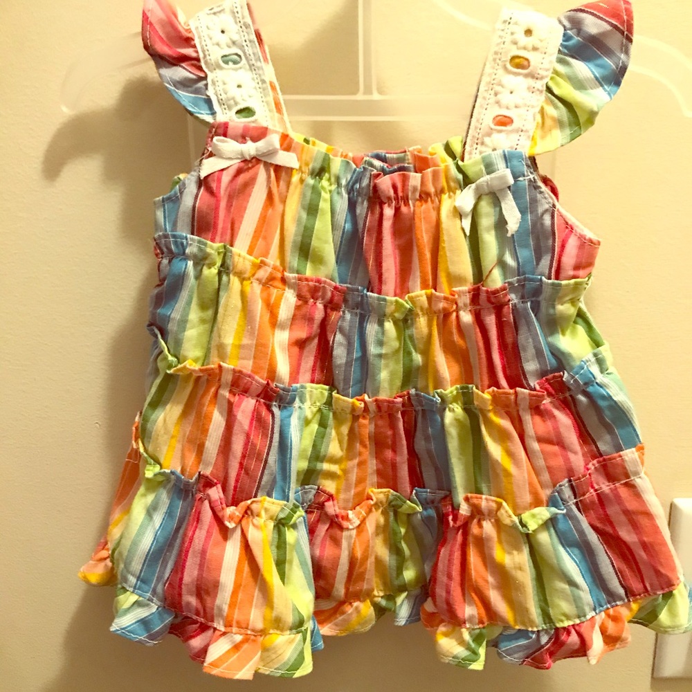 Baby girl’s ruffle dress, 0-3 mth.